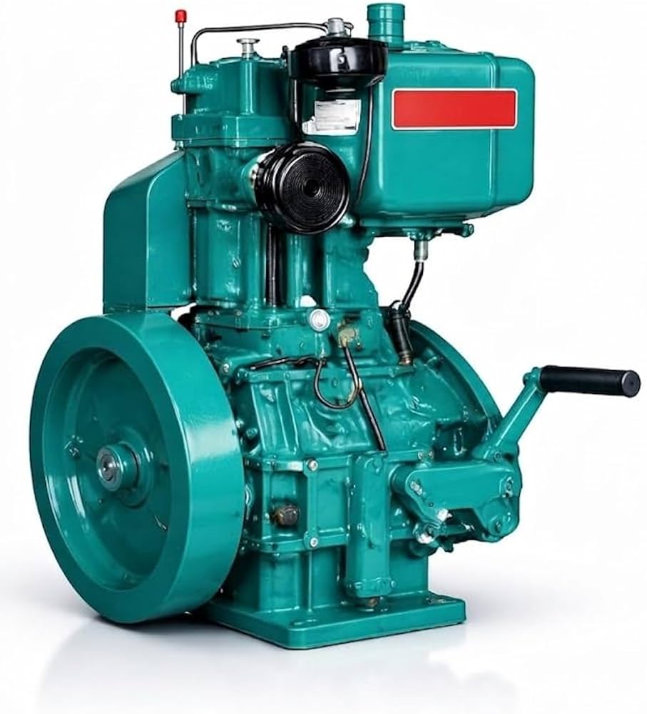 A single-cylinder agricultural diesel engine